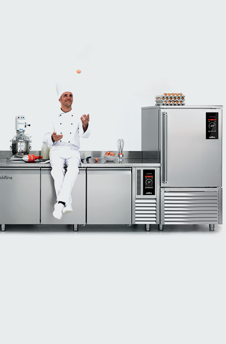 Abbattitore di temperatura multifunzione Vision con cottura ristorazione pasticceria Coldline Abbattitore di temperatura multifunzione Vision Coldline